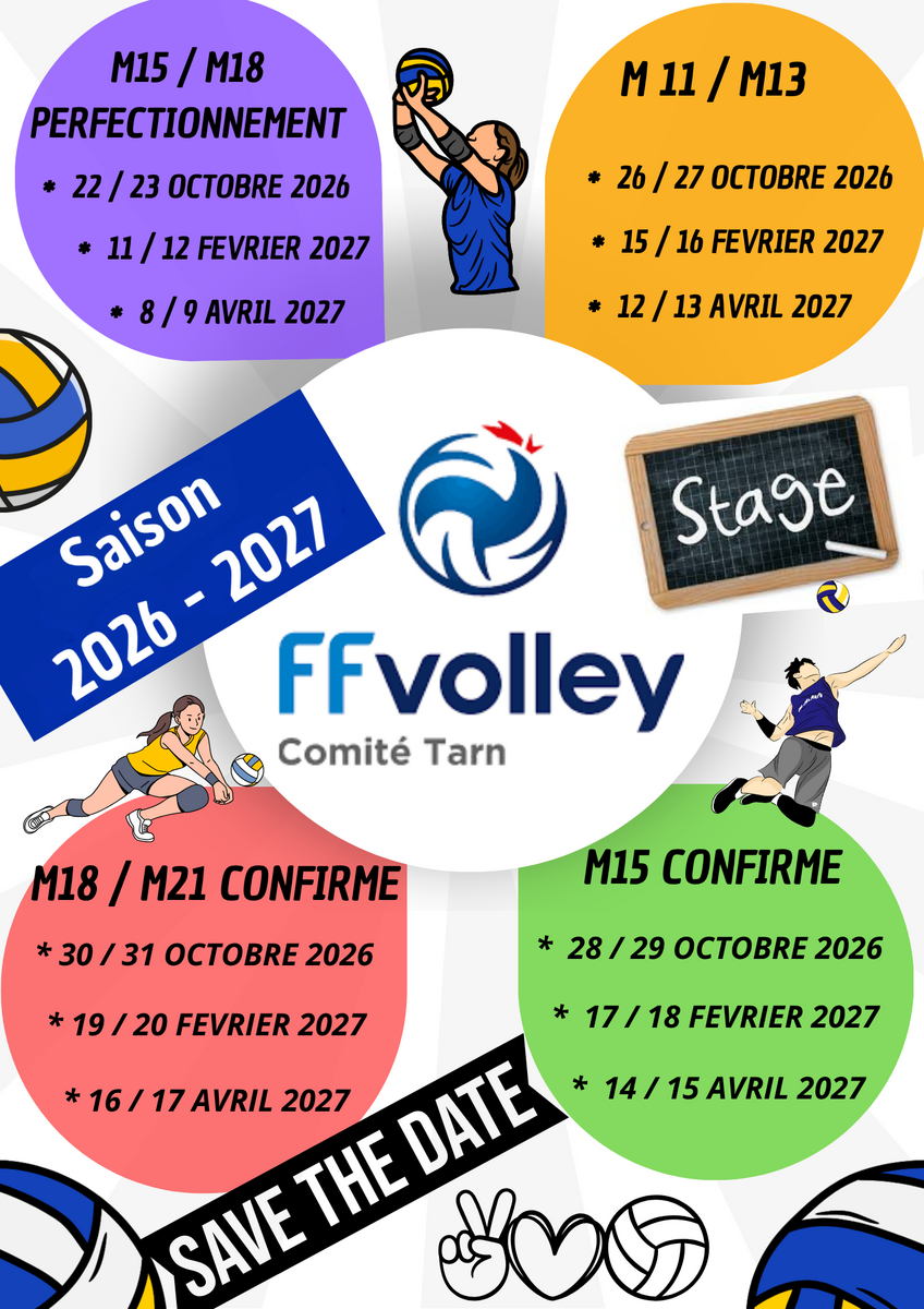 Programme Stages départementaux 2026 2027