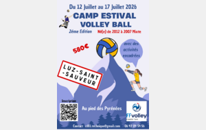 CAMP ESTIVAL 2026 VOLLEY BALL LUZ SAINT SAUVEUR