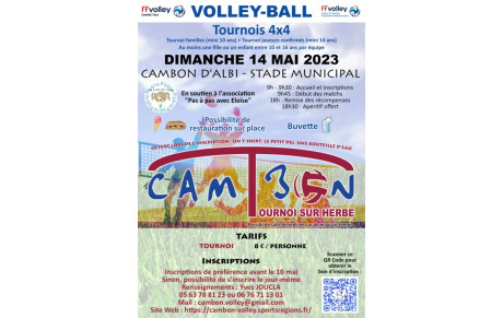 Tournoi 4x4 sur Herbe (Cambon)