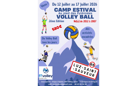 CAMP ESTIVAL 2026 VOLLEY BALL LUZ SAINT SAUVEUR