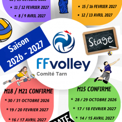 Programme Stages départementaux 2026 2027